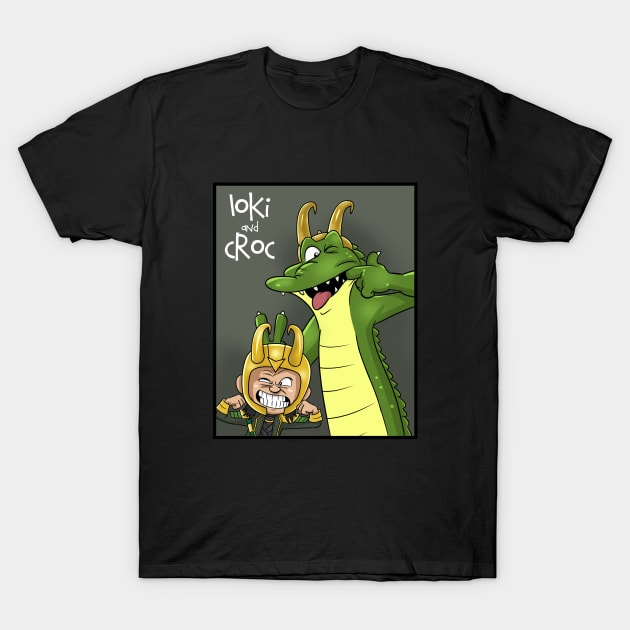 Loki and Croc T-Shirt by peekxel